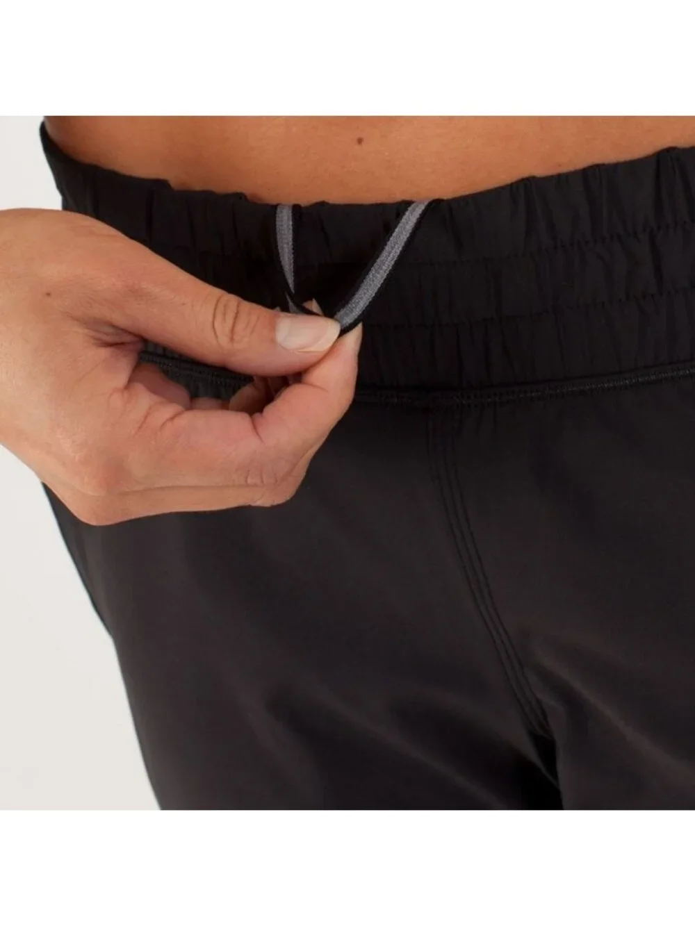Lululemon Run: Dog Runner Pant Black / Heathered Grey